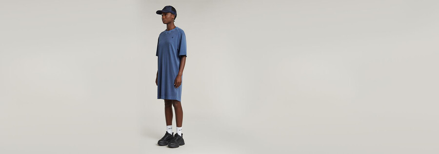 robe t-shirt ample à manches raglan surteinte