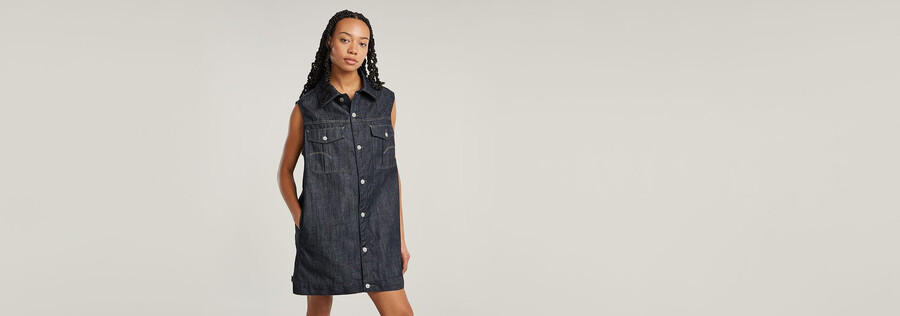 robe oversize sans manches