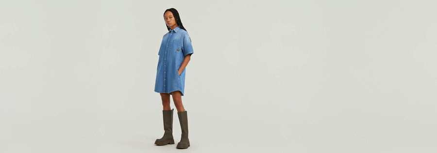 robe décontractée à cordon de serrage
