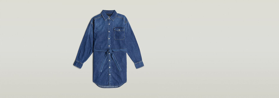 robe chemise ceinturée
