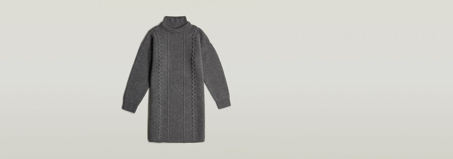 robe en maille torsadée