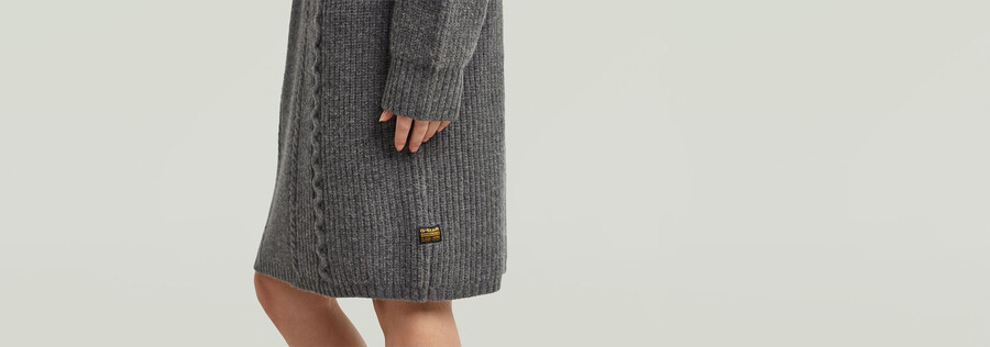 robe en maille torsadée