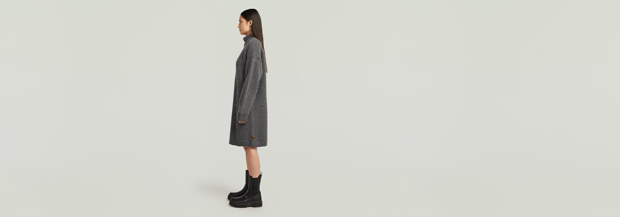 robe en maille torsadée
