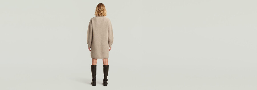 robe en maille torsadée ample