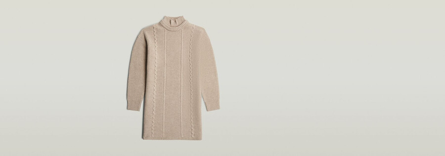 robe en maille torsadée ample