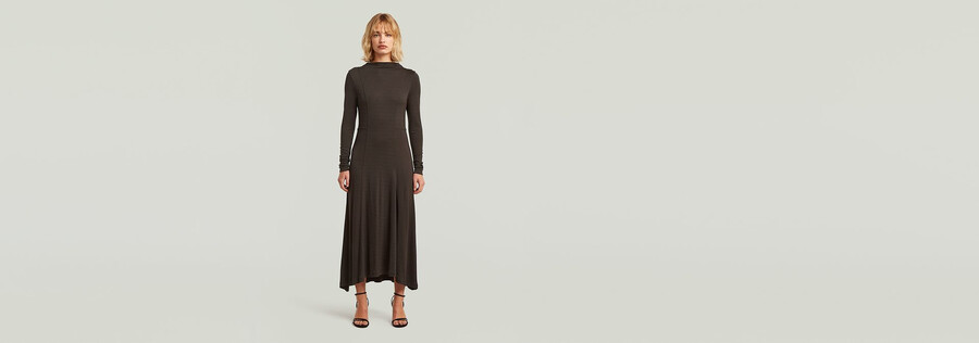 robe drapée en jersey
