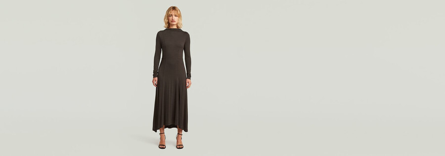robe drapée en jersey