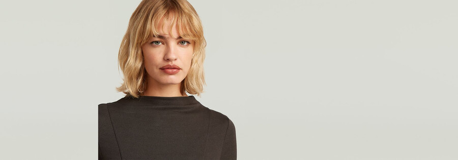 robe drapée en jersey