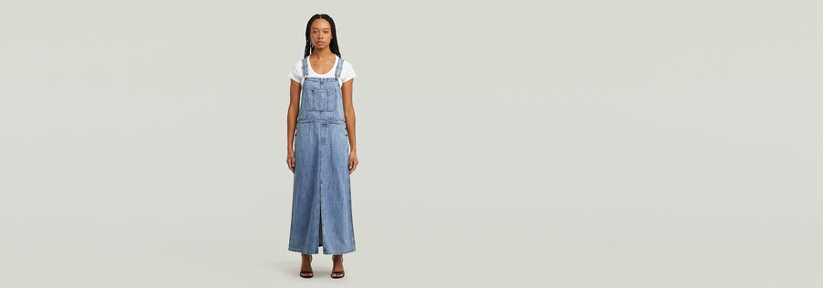 robe salopette maxi patineuse