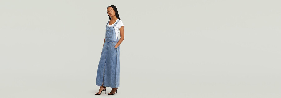 robe salopette maxi patineuse