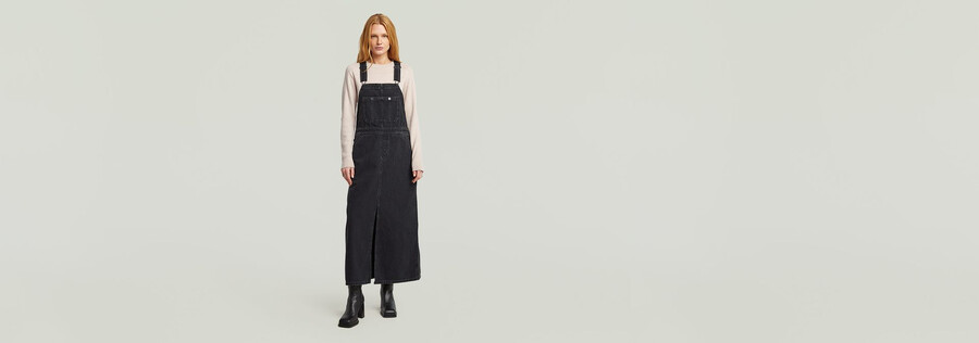 robe salopette maxi patineuse