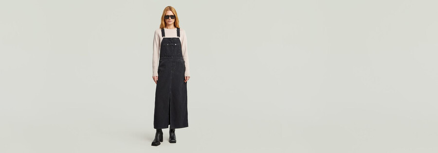 robe salopette maxi patineuse