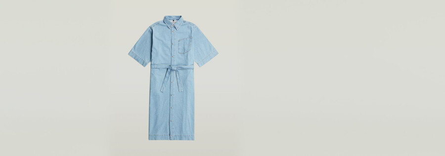 robe-chemise en denim carter