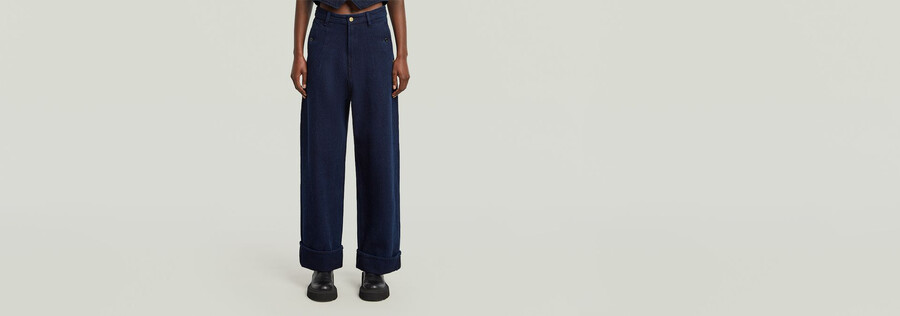 jean ample taille haute roos