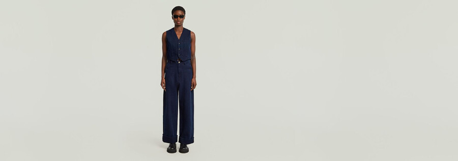 jean ample taille haute roos