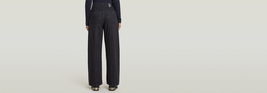 jean cargo ample à ceinture