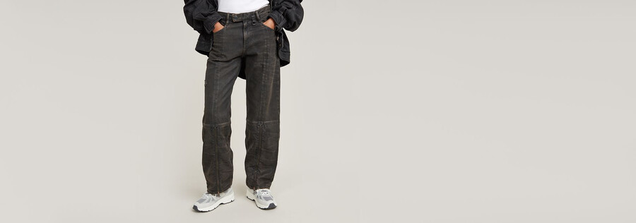 jean judee biker taille basse ample