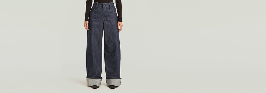 jeans à lisière de skateur
