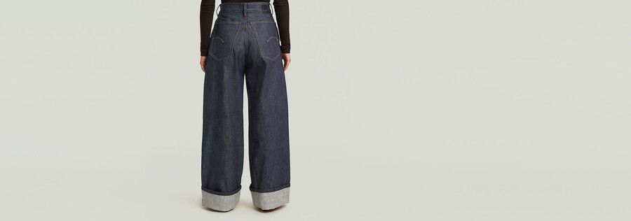 jeans à lisière de skateur