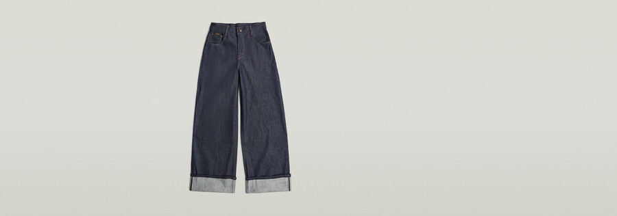 jeans à lisière de skateur