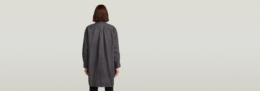 chemise en jean oversize evergreen