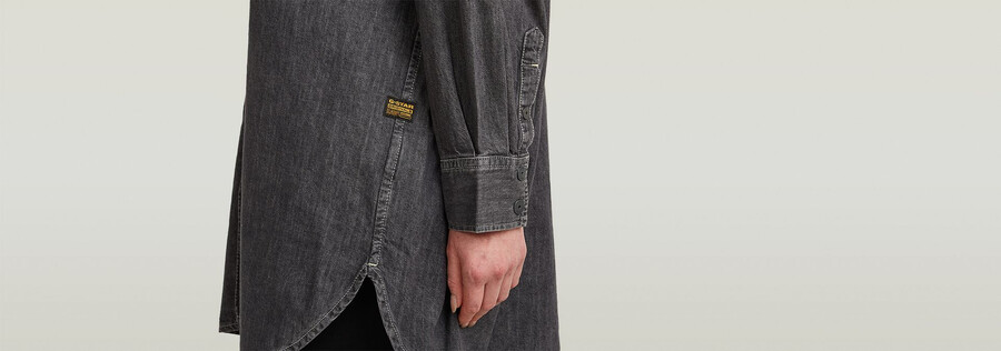 chemise en jean oversize evergreen