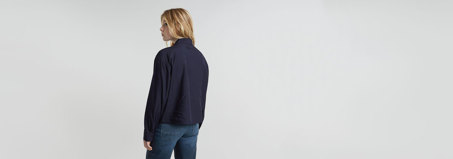 chemise courte à poches