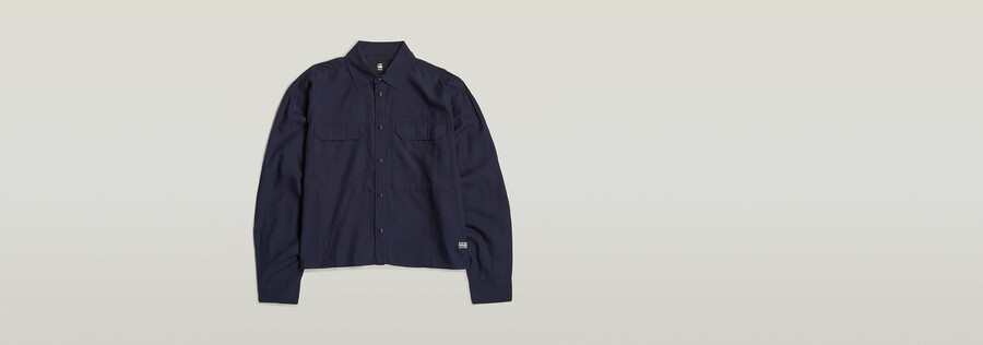 chemise courte à poches