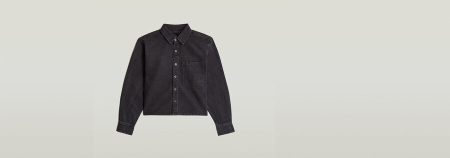 chemise carrée décontractée à une poche