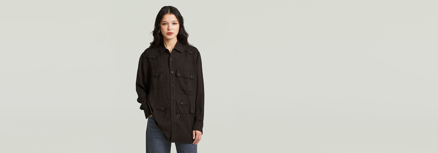 chemise décontractée à poches