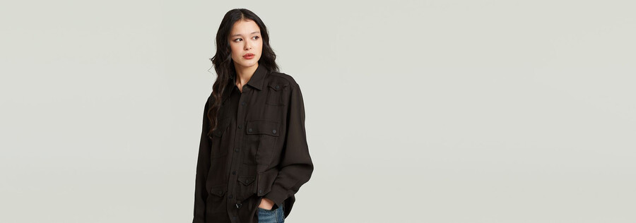 chemise décontractée à poches