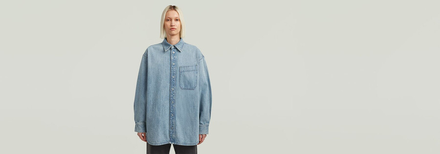 surchemise maxi à une poche