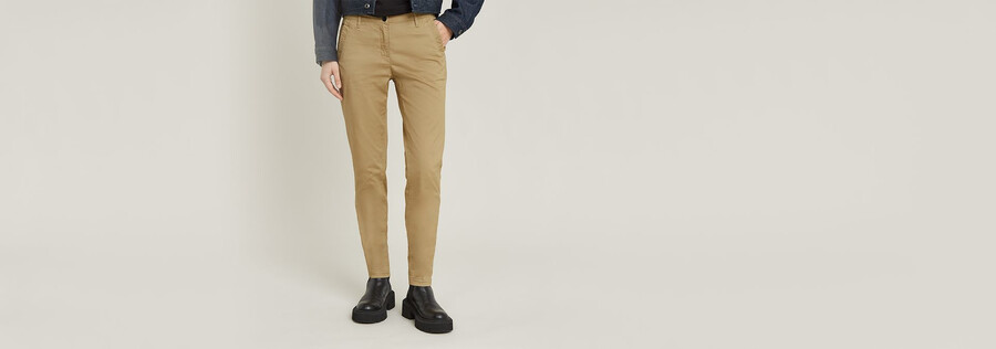 chino skinny taille mi-haute bronson