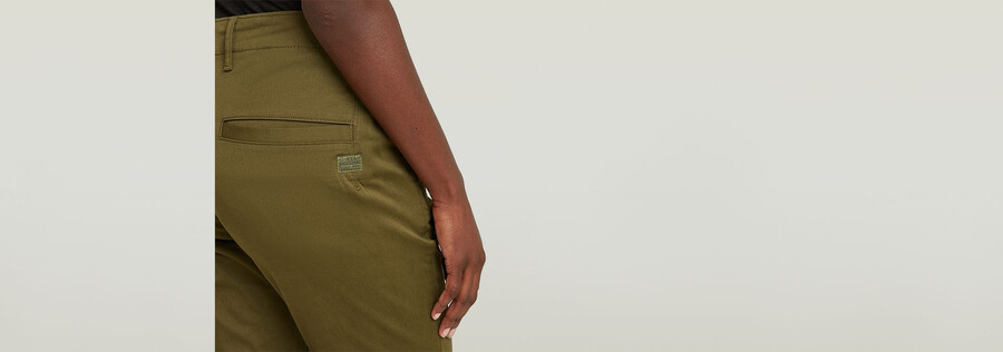 pantalon skinny taille haute soudé