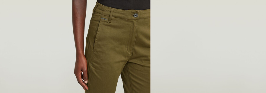 pantalon skinny taille haute soudé