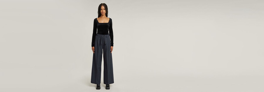 pantalon à sac en papier