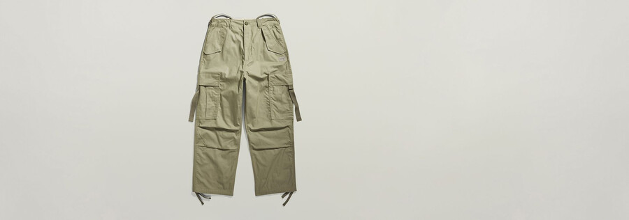 pantalon cargo court à cordon de serrage