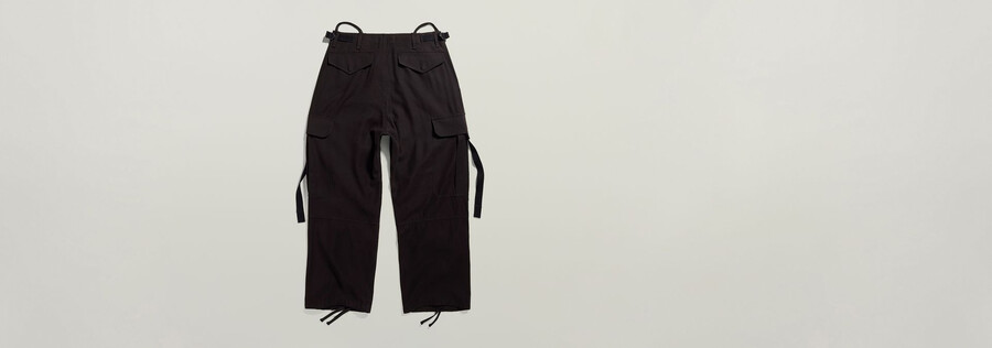 pantalon cargo court à cordon de serrage