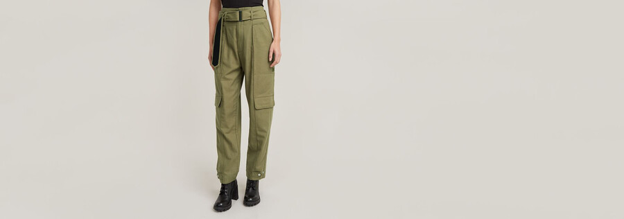 pantalon taille haute en papier