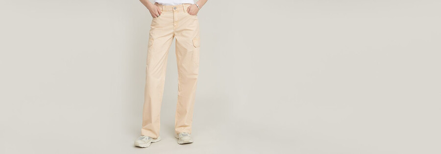 pantalon cargo taille basse judee