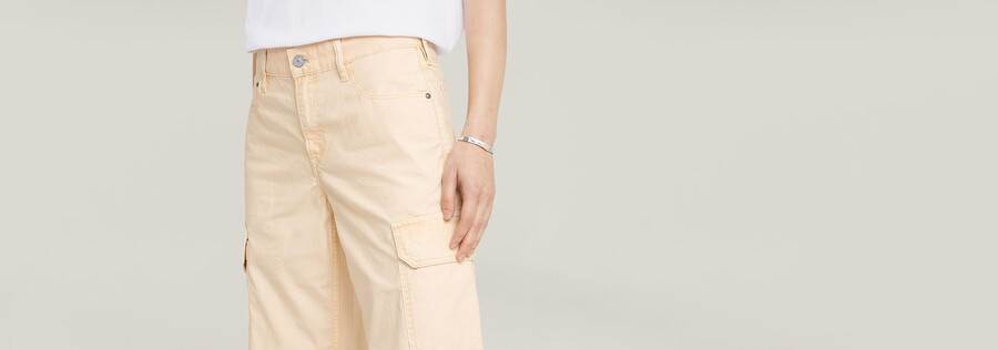 pantalon cargo taille basse judee