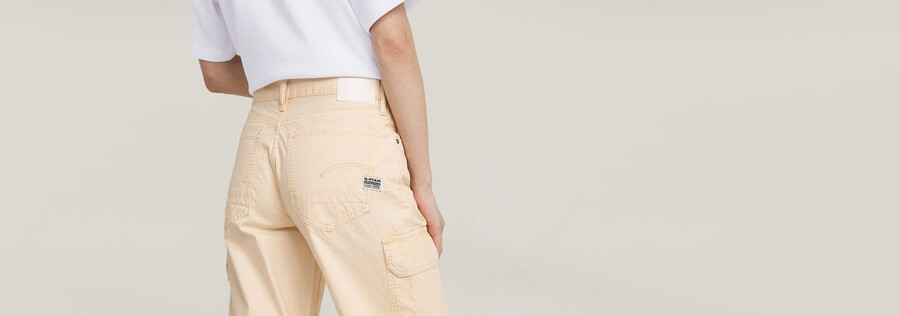 pantalon cargo taille basse judee