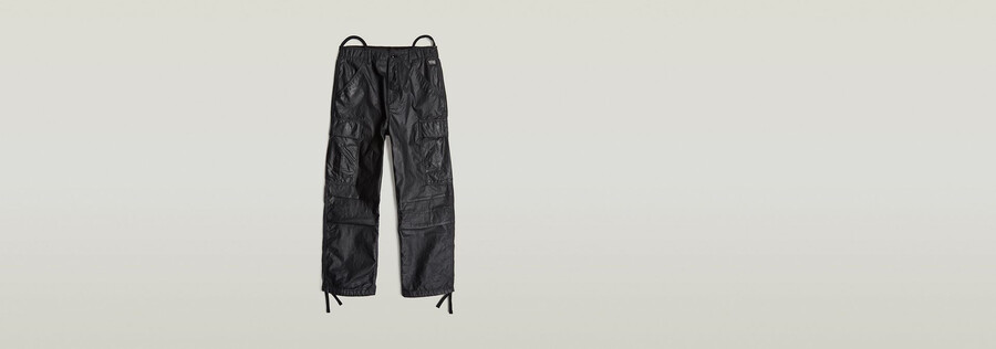 pantalon cargo court à cordon de serrage