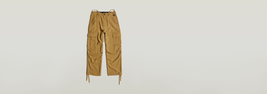 pantalon cargo court à cordon de serrage