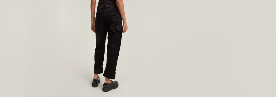 pantalon cargo en velours côtelé 3d boyfriend