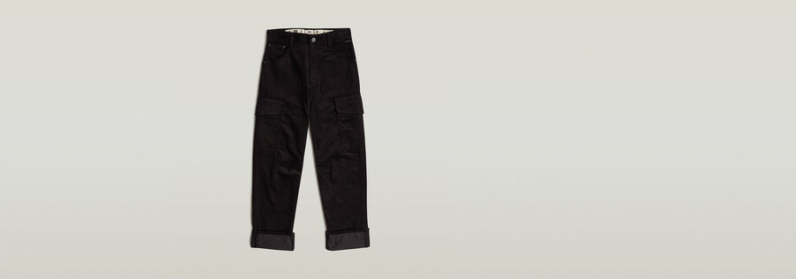 pantalon cargo en velours côtelé 3d boyfriend