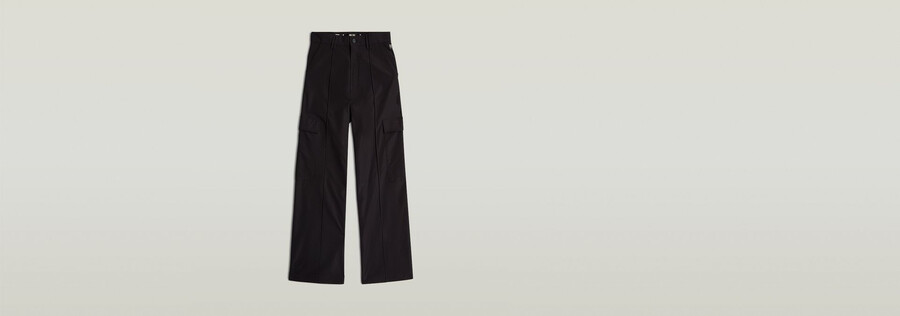 pantalon cargo taille haute
