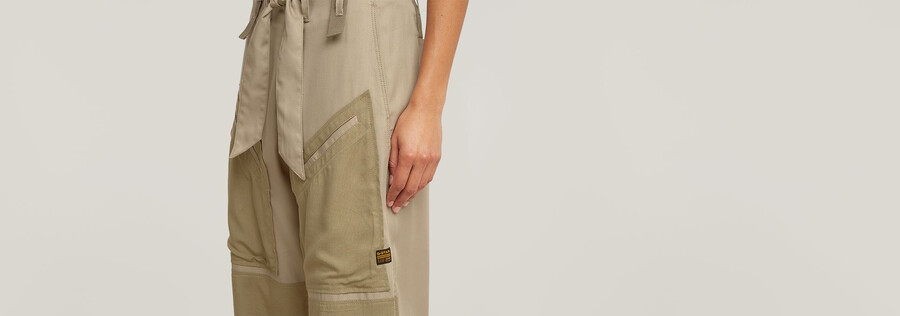 pantalon cargo ton sur ton