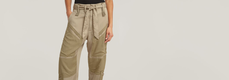 pantalon cargo ton sur ton