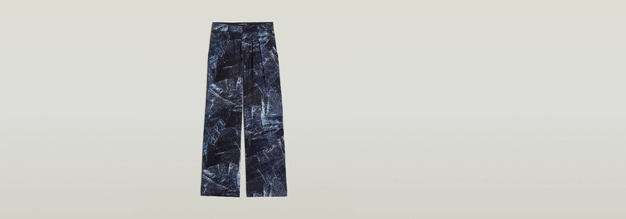 pantalon fluide à jambes larges